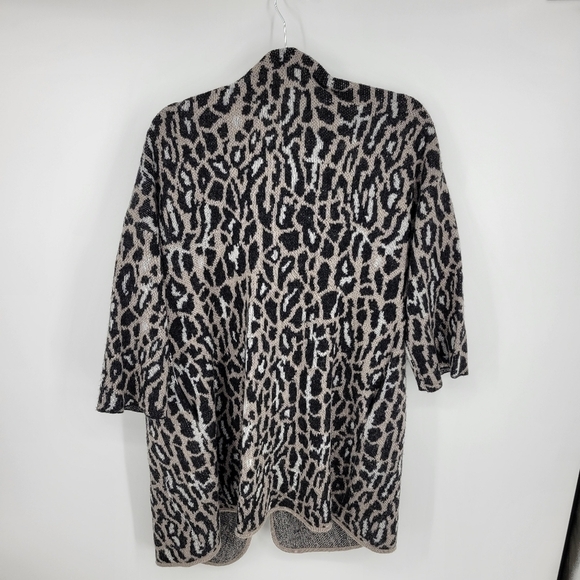 Joie Berit Leopard Print Cardigan Sweater Women’s size S Wool Mohair - Picture 5 of 9
